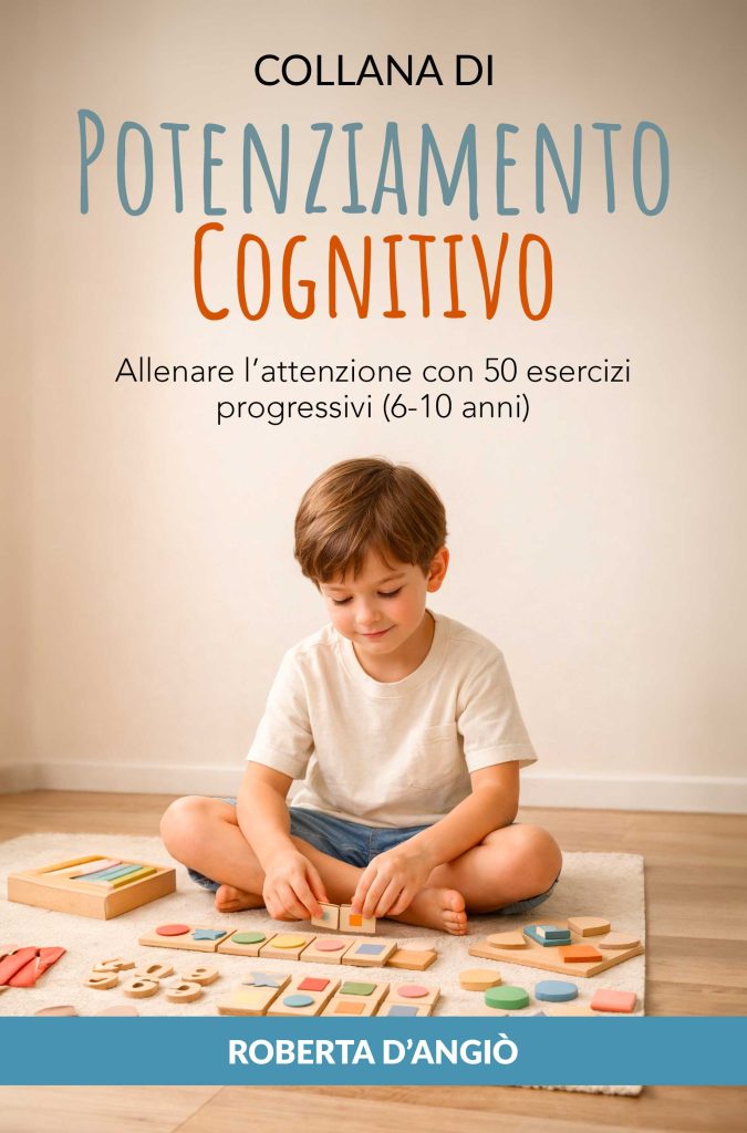 Bambino che svolge esercizi di potenziamento cognitivo per allenare l’attenzione dai 6 ai 10 anni
